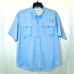 Columbia PFG Bahama Fishing Shirt Vented Rear Omni-Shield  Men's Large
